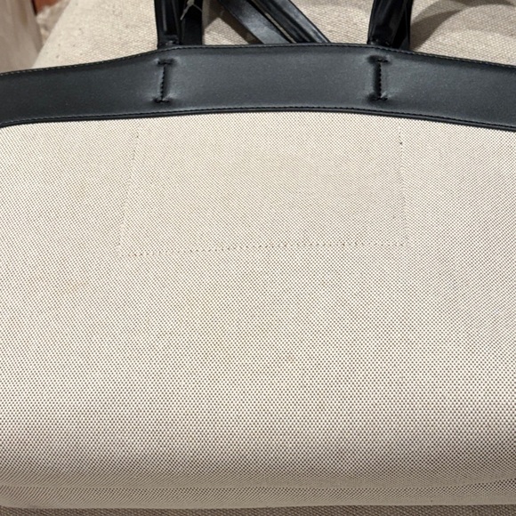 GAP Black Trim East-West Canvas Tote Bag/NWT - Picture 10 of 11